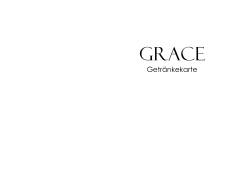 Weine und Getränke - Grace Restaurant & Lounge