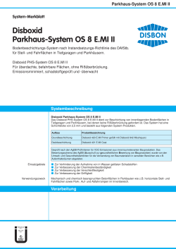 Disboxid Parkhaus-System OS 8 E.MI II