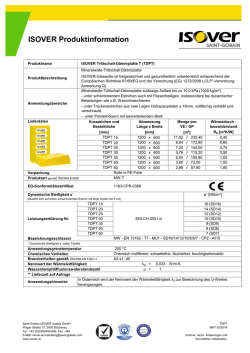 ISOVER Produktinformation