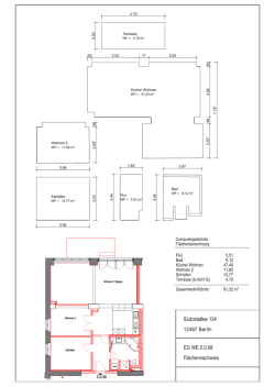 Grundriss mit Ma&szlig;angaben
