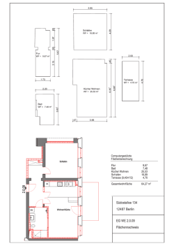 Grundriss mit Ma&szlig;angaben