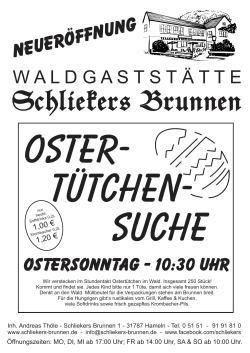 Ostertütchen-Suche als PDF - Waldgaststätte Schliekers Brunnen