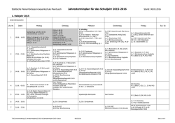 Jahresterminplan - Maria-Montessori