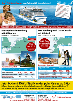 Jetzt buchen! Kururlaub an der poln. Ostsee ab 299