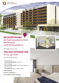 Plakat - Campus Bad Neustadt