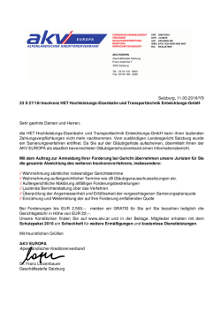 HET Hochleistungs-Eisenbahn und