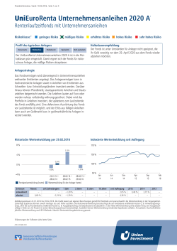 UniEuroRenta Unternehmensanleihen 2020 A