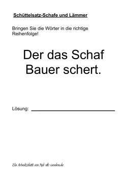 (PDF, 34KB, Schafe-Lämmer). - Mal-alt