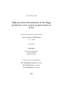 High precision determination of the Higgs - ETH E
