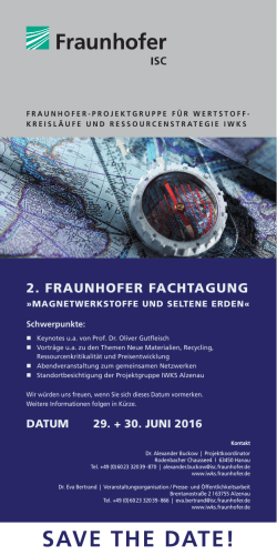 Informationsflyer - Fraunhofer