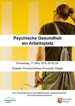Siehe Flyer