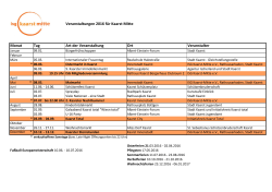 ISG Veranstaltungskalender 2016