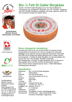 Bio-St.Galler-Bergkäse