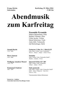 Joseph Haydn Notturno C-Dur Nr. 1 Hob II:25