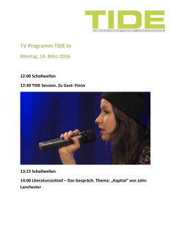 TV Programm TIDE.tv