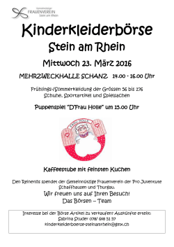 - Gemeinnütziger Frauenverein Stein am Rhein