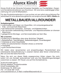 metallbauer/allrounder
