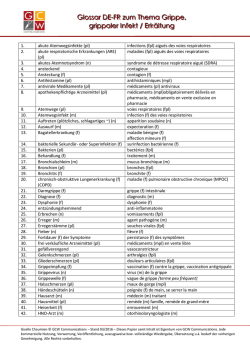 Glossar D-F zum Thema Grippe, Erk&auml;ltung & Co.