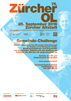 Flyer Gemeinde-Challenge 2016 - Sportamt
