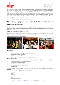 Inserat - USP Partner AG