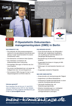 managementsystem (DMS) in Berlin - Das GKV