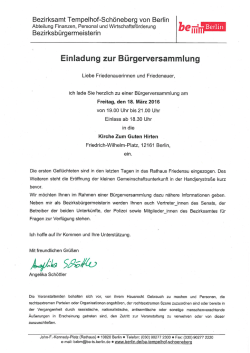 hier - Friedenau hilft!