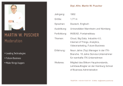 Setkarte Martin Puscher - Martin W. Puscher Business Moderation