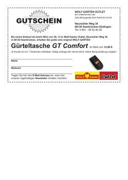 GUTSCHEIN - wolf outlet center