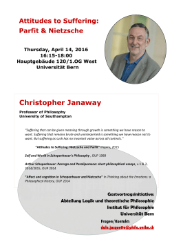 Christopher Janaway - Institut für Philosophie