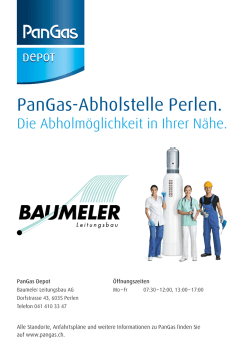 PanGas-Abholstelle Perlen. Die Abholmöglichkeit in Ihrer Nähe.