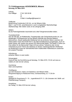 Raster für Tourenbeschrieb