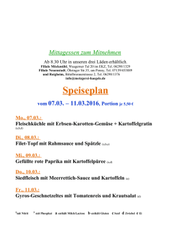 Speiseplan