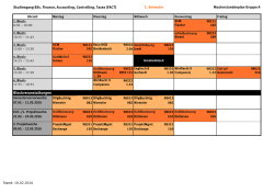 Musterstundenplan 2. Sem. (nur im SoSe)