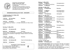 Pfarrnachrichten 12.-20.03.2016