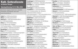 Gottesdienstplan