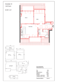 Grundriss mit Maßangaben