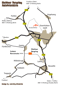 Diehloer Bergring Anfahrtsskizze Diehloer
