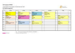 Lehrveranstaltungen MM1604