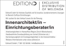 Innenarchitekt/in &ndash; Einrichtungsberater/in
