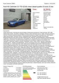 Audi A5 Cabriolet 3.0 TDI (EU6) clean diesel quattro S tronic S line