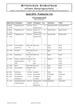 Praxis 2016 Termine - Mittelschule Großostheim