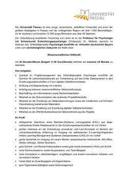Wissenschaftliche Hilfskraft