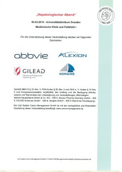 Hepatologischer Abend - Carl Gustav Carus Management GmbH
