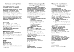 Rhetorik und Kommunikation für Zweite Vorsitzende von