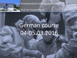 Japanese course 2011 - Privatzahnklinik Schlo&szlig; Schellenstein