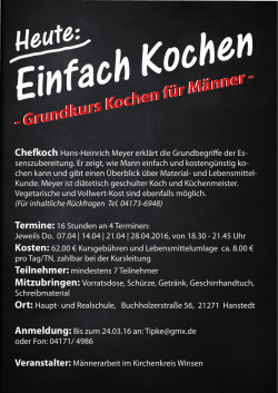 Einfach Kochen - Kirchenkreis Winsen