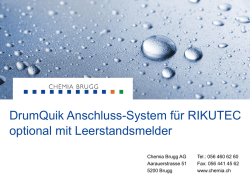 DrumQuik Anschluss-System f&uuml;r RIKUTEC