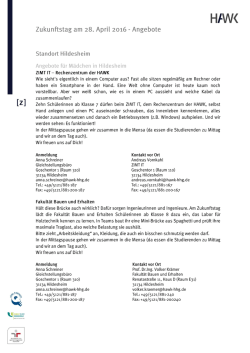 Informationen und Anmeldung für Hildesheim