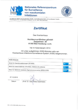 Hygiene Zertifikat - Hochtaunus