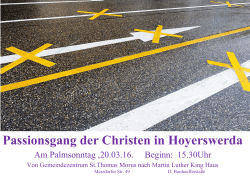 Passionsgang der Christen in Hoyerswerda